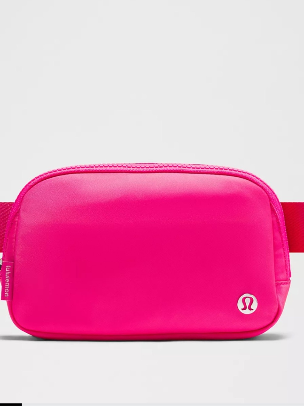 lululemon bright pink flamingo fun/silver everywhere belt bag 1L - Picture 3 of 3